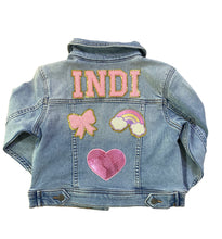 Load image into Gallery viewer, Custom handmade denim jacket
