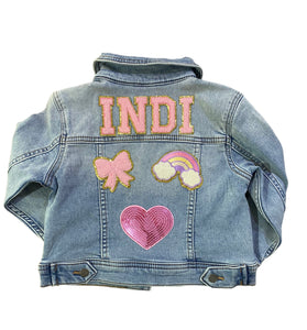 Custom handmade denim jacket