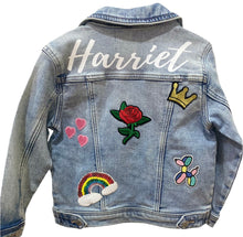 Load image into Gallery viewer, Custom handmade denim jacket
