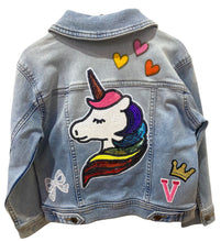 Load image into Gallery viewer, Custom handmade denim jacket
