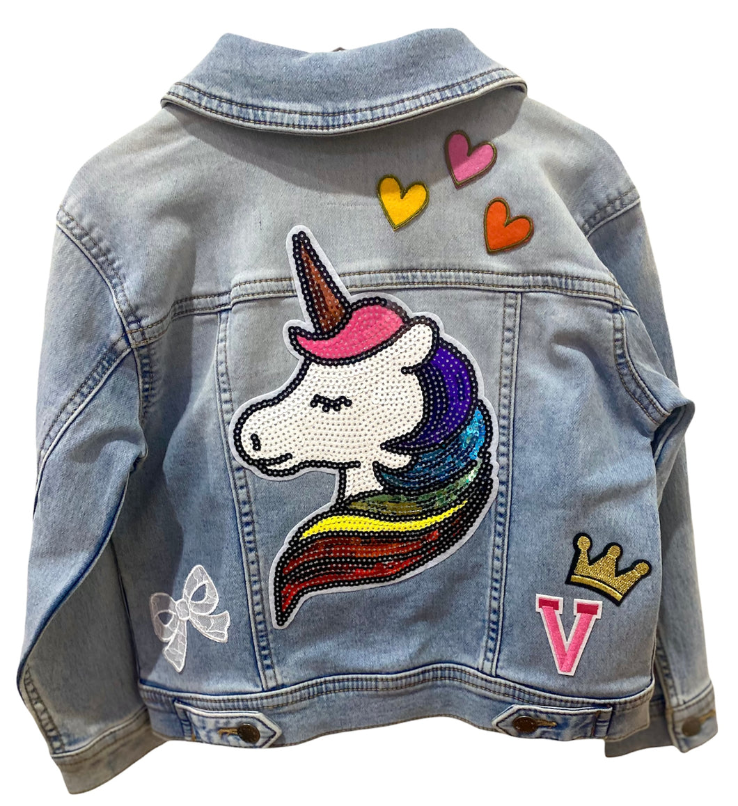 Custom handmade denim jacket