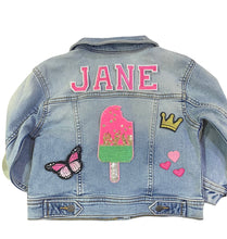 Load image into Gallery viewer, Custom handmade denim jacket
