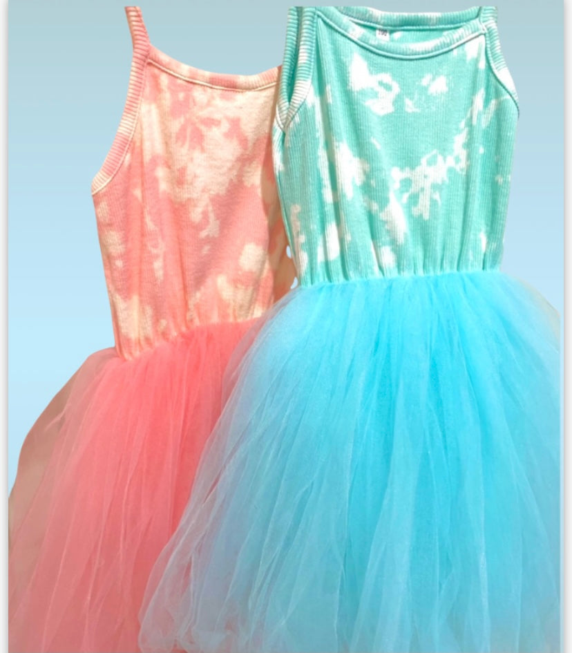 Tie Dye, Plain or custom patch Tutu Dress